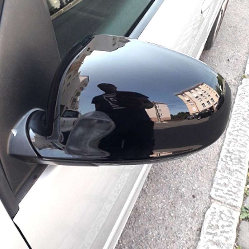 1k0857538/1k0857537 Bright Black Car Rearview Side Wing Mirror Cover