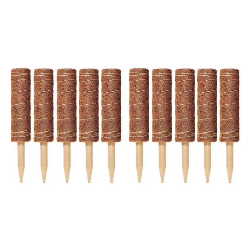 5 Packs Of Coconut Shell Totem Poles-coconut Shell Moss Sticks