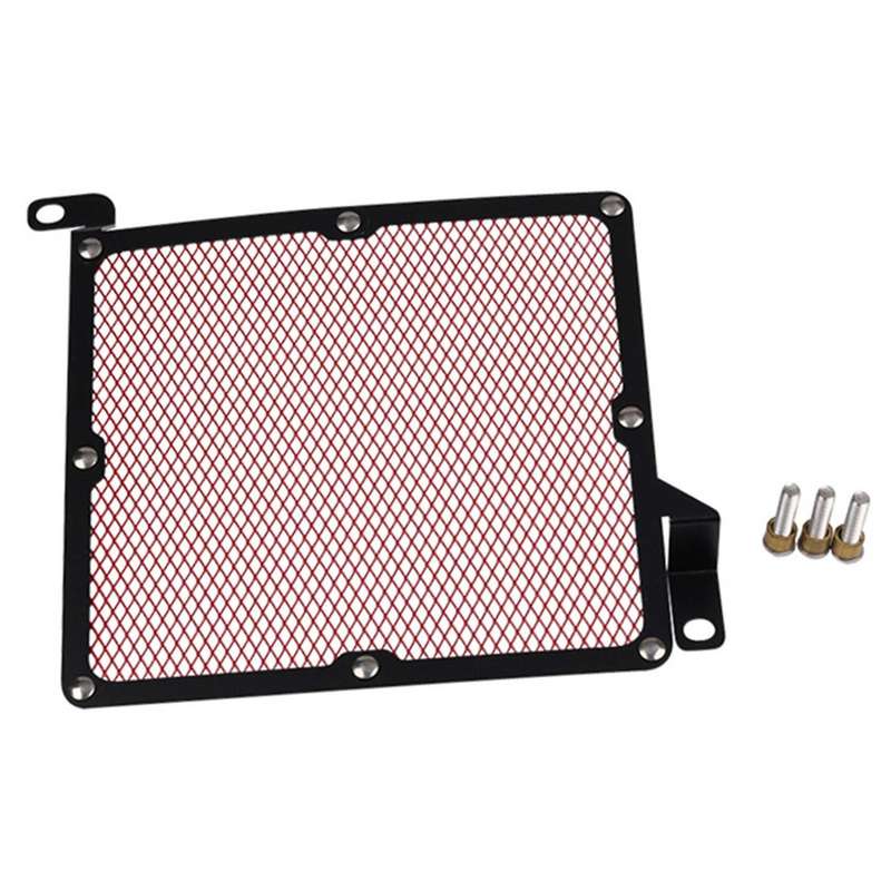 Motorcycle Radiator Guard Water Tank Cooler Guard Grille Mesh Red