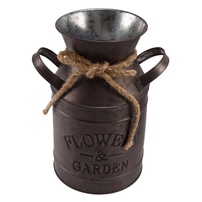 3pcs Flower Bucket Retro Iron Bucket Flower Pot Vase Decoration