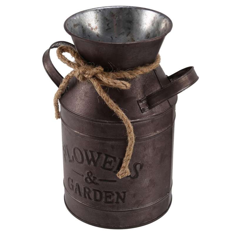3pcs Flower Bucket Retro Iron Bucket Flower Pot Vase Decoration
