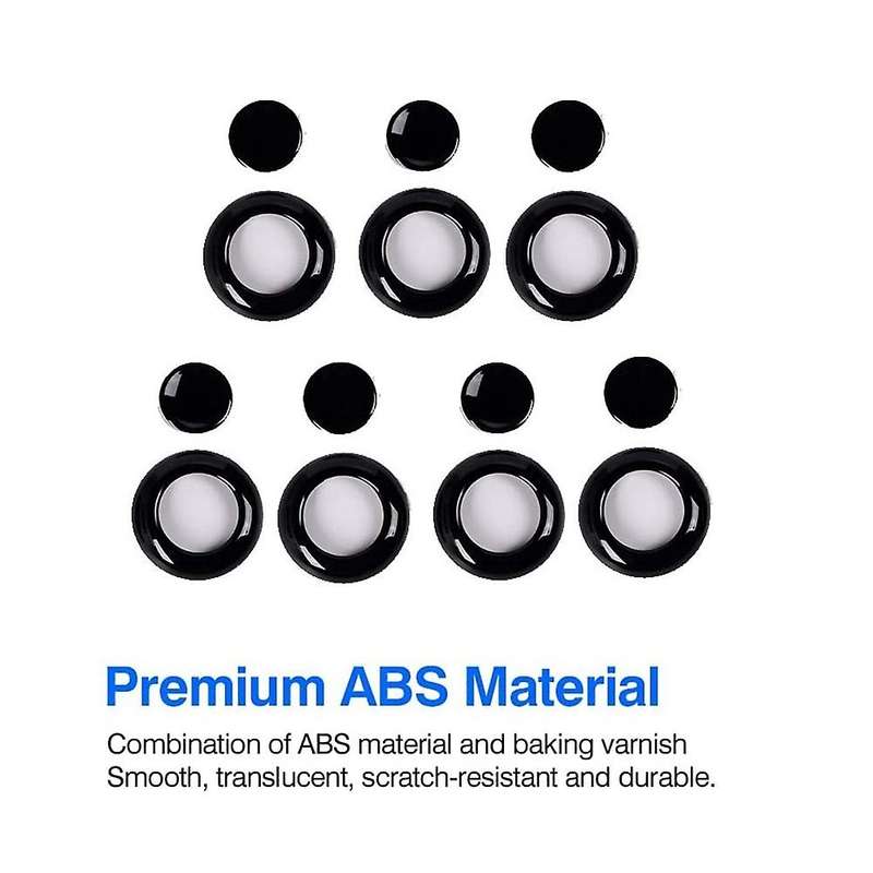 Car Seat Headrest Adjustment Button Cover Trim Sticker,b
