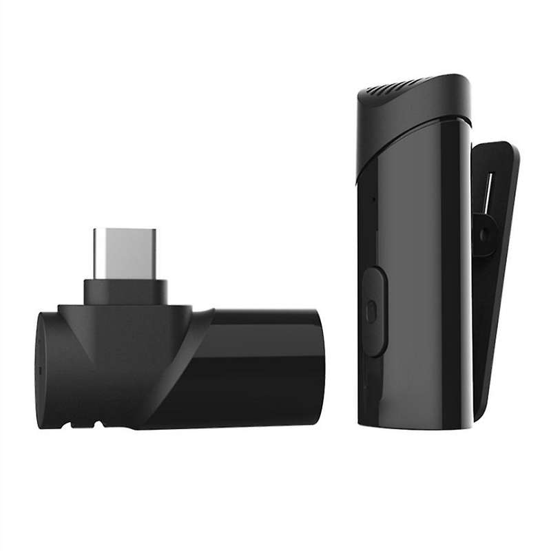 Wireless Lavalier Microphone Portable Audio Video Mini Mic, Type-c