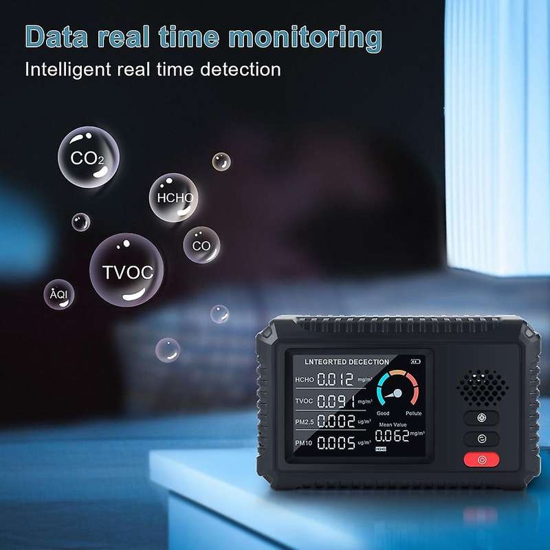 Tvoc Hcho Co2 Pm2.5 Lcd Formaldehyde Detector Home Air Quality Meter
