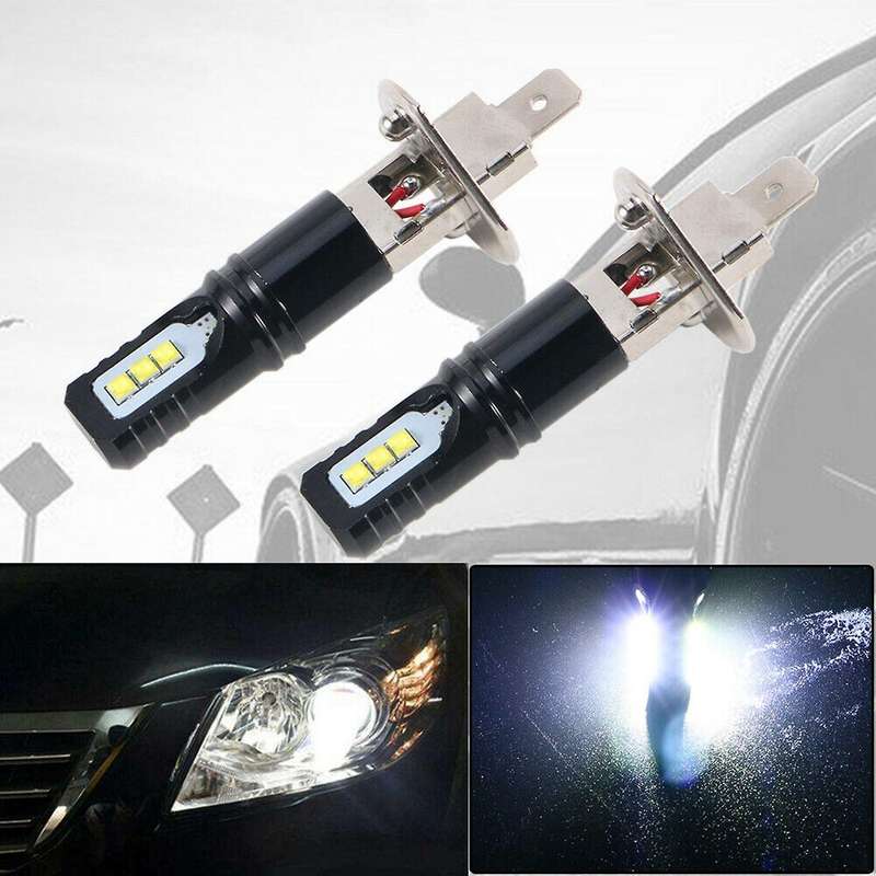 10pc H1 Led Headlight Bulbs 6000k 100w Super Bright Low Beam Fog Lamp