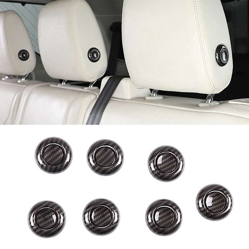 Car Seat Headrest Adjustment Button Cover Trim Sticker,a
