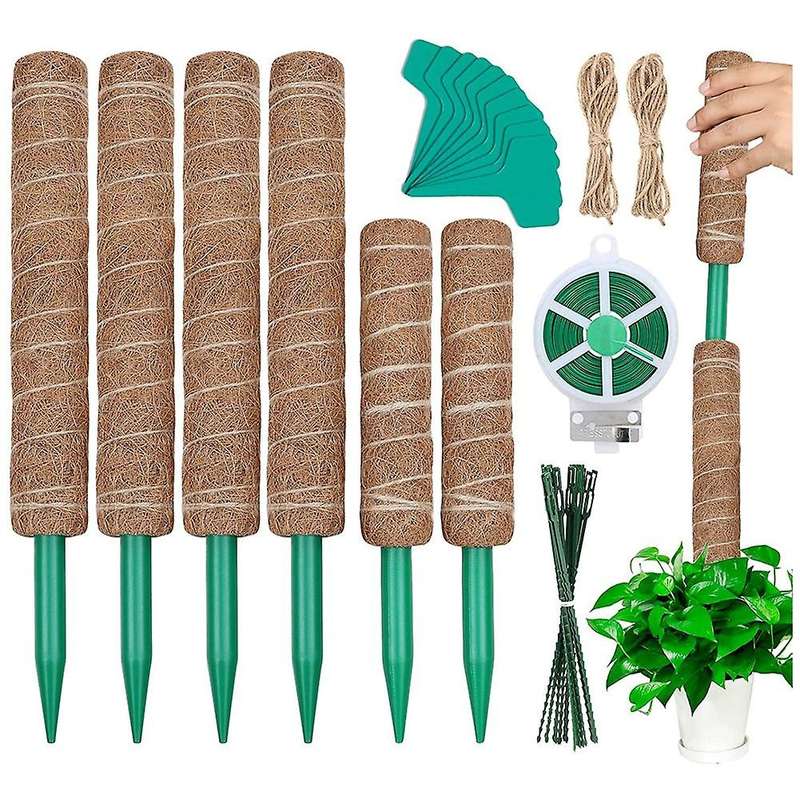Moss Pole for Climbing Plants Coconut Support Stake for Monstera