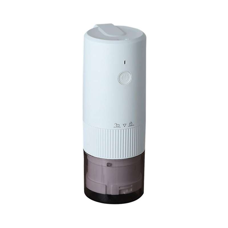 Electric Burr Coffee Grinder Portable Coffee Beans Burr Grinder White