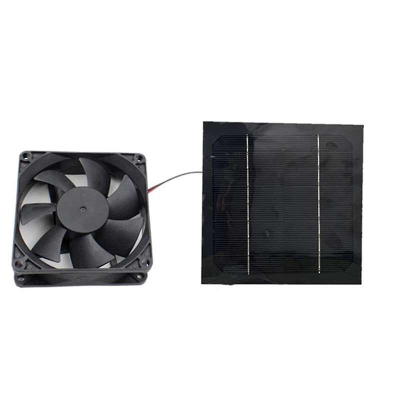 2pcs 20w 6 Inch Solar Exhaust Fan Kit