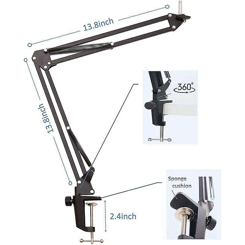 Microphone Stand,for Blue Yeti and Blue Yeti Pro with Mic Windscreen