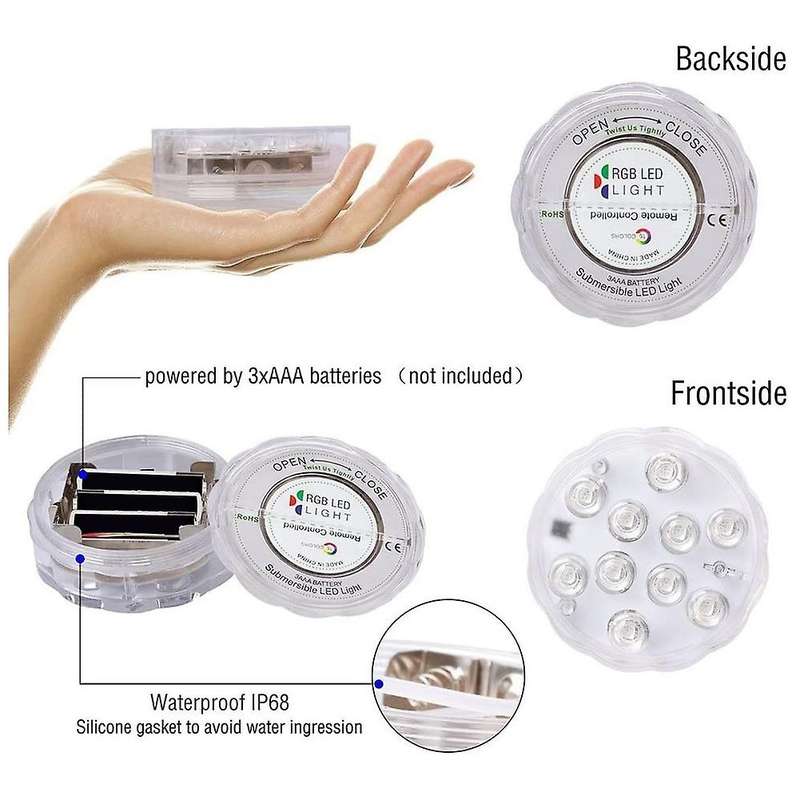 Led 24-key Remote Control Colorful Rgb Lights Luminous Toys Fish, G