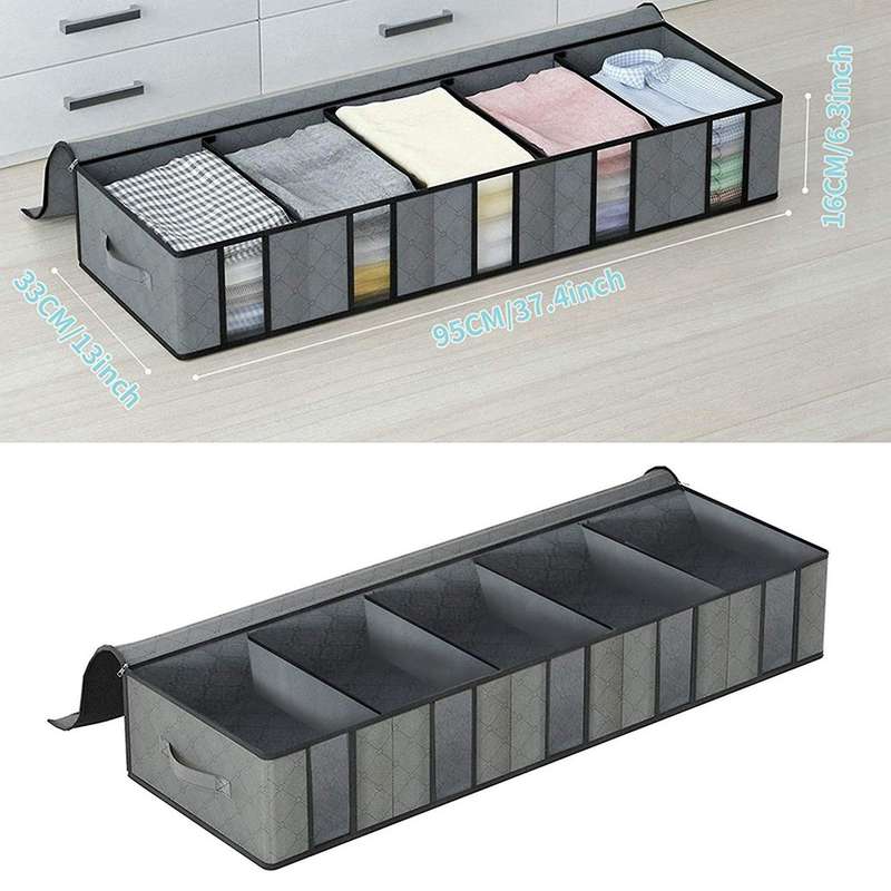4 Pack Underbed Storage Bag,clothes Storage Bag,for Clothes/blanket