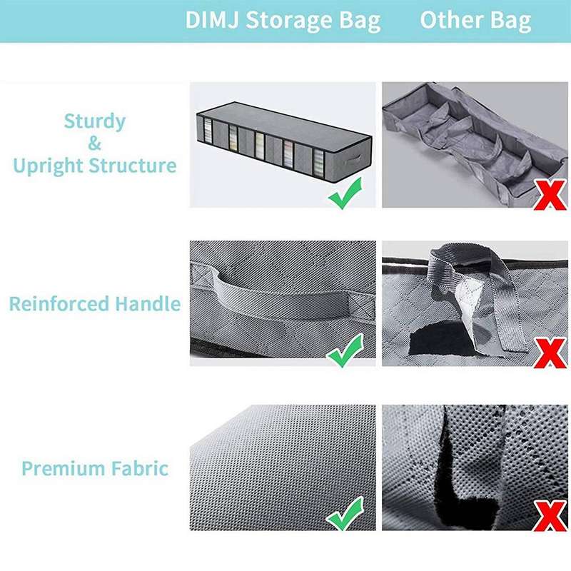 4 Pack Underbed Storage Bag,clothes Storage Bag,for Clothes/blanket