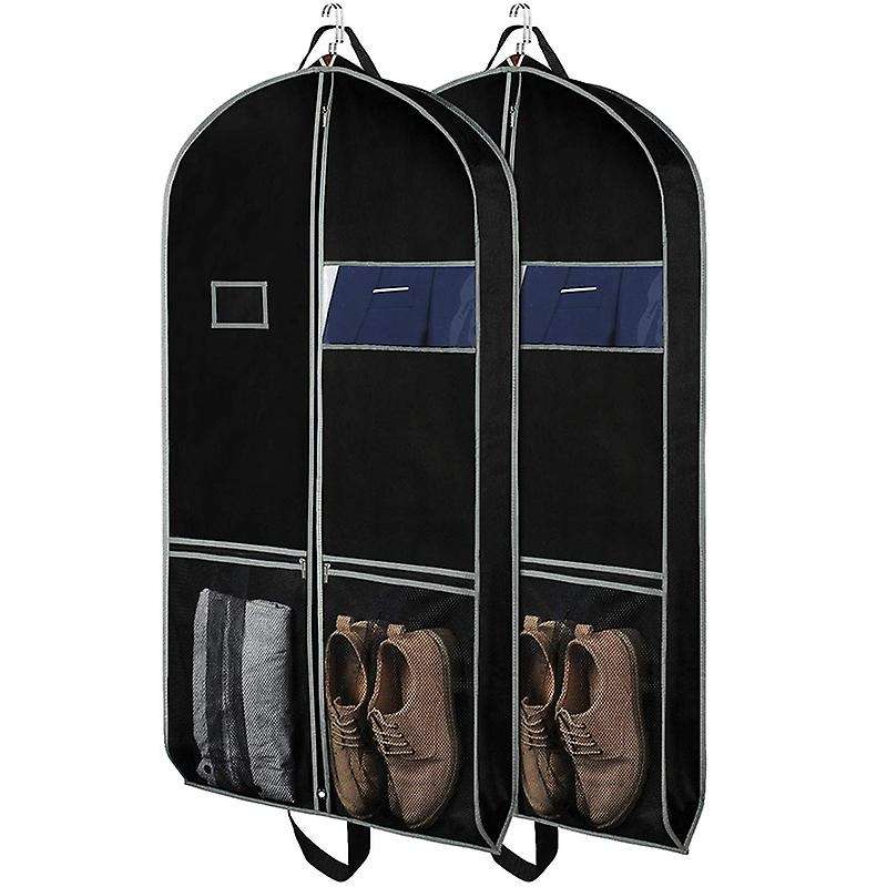 Garment Bags 2 Pack for Storage Travel Nonwoven Fabric Dress Bag