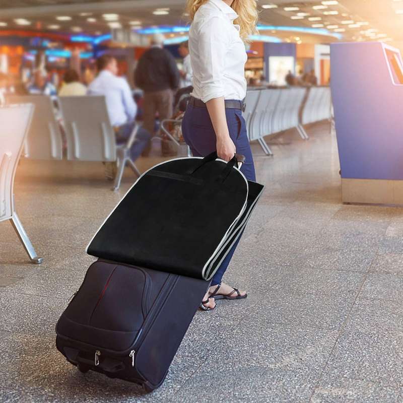 Garment Bags 2 Pack for Storage Travel Nonwoven Fabric Dress Bag