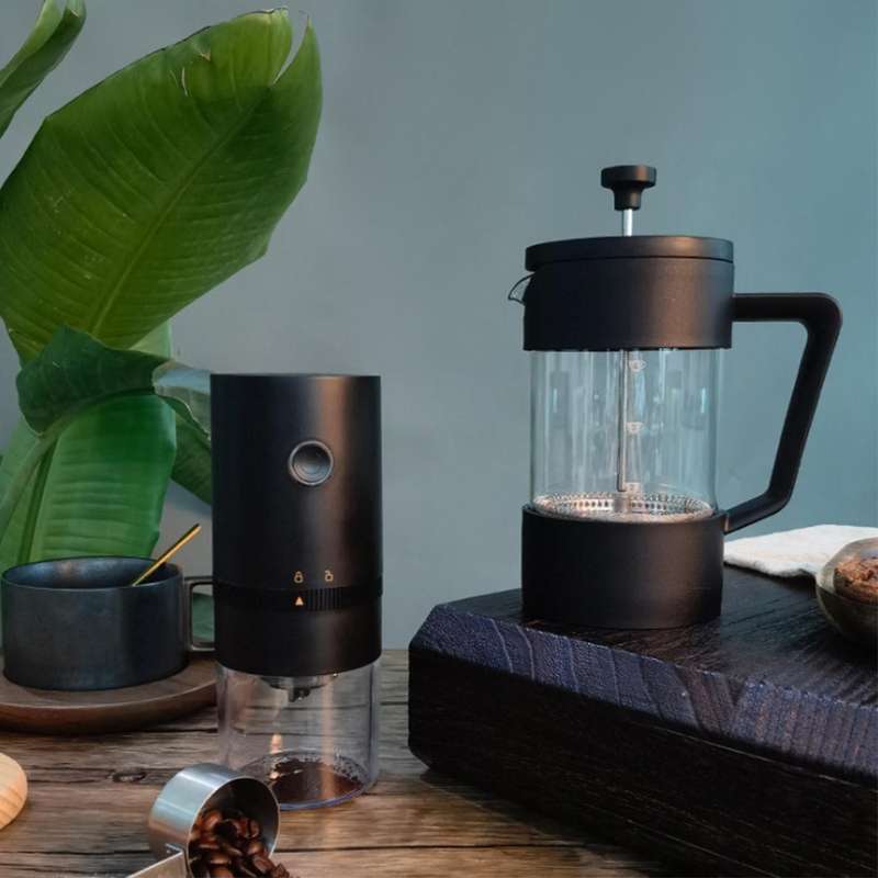 Usb Rechargeable Coffee Grinder Professional Coffee Bean Mill Black