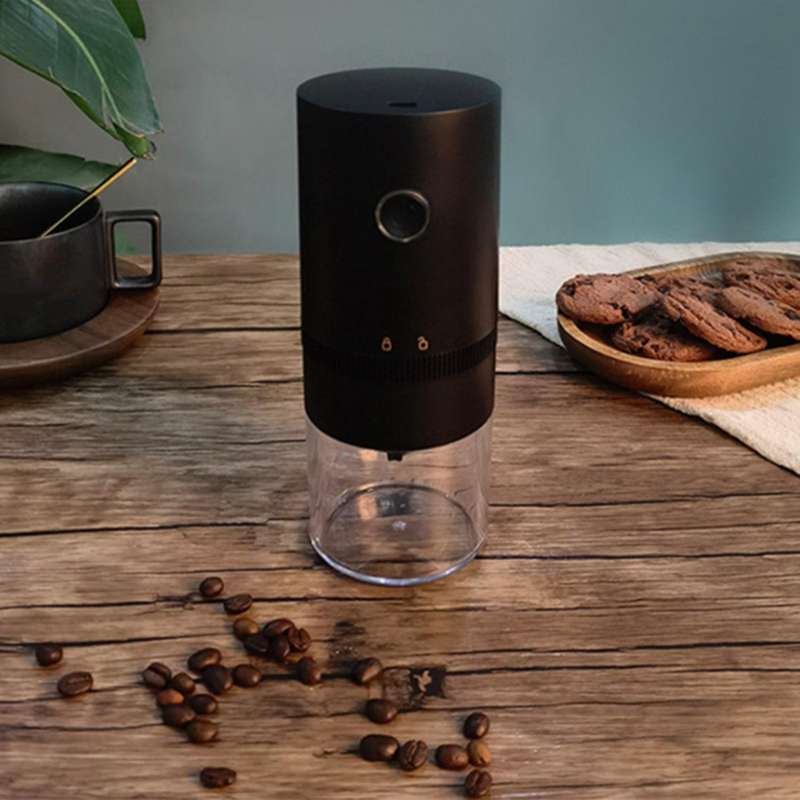 Usb Rechargeable Coffee Grinder Professional Coffee Bean Mill Black