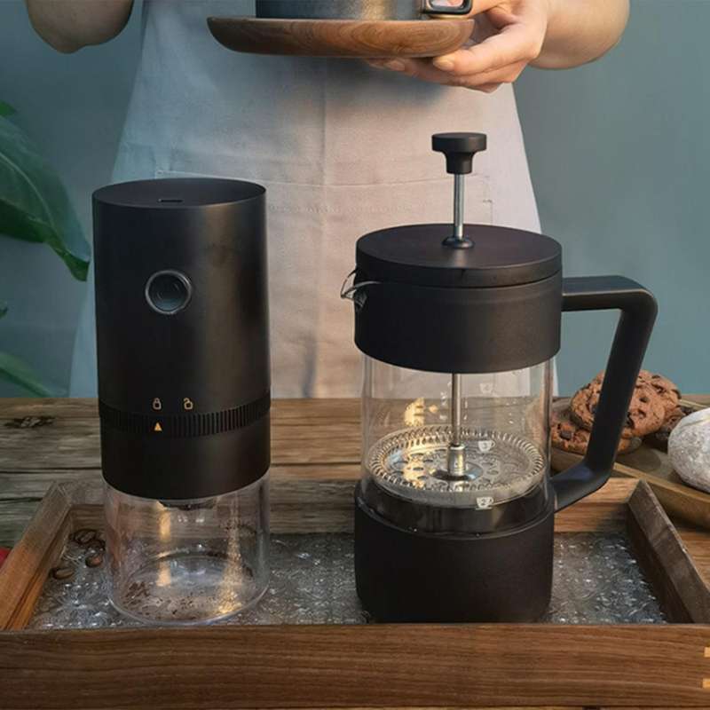 Usb Rechargeable Coffee Grinder Professional Coffee Bean Mill Black