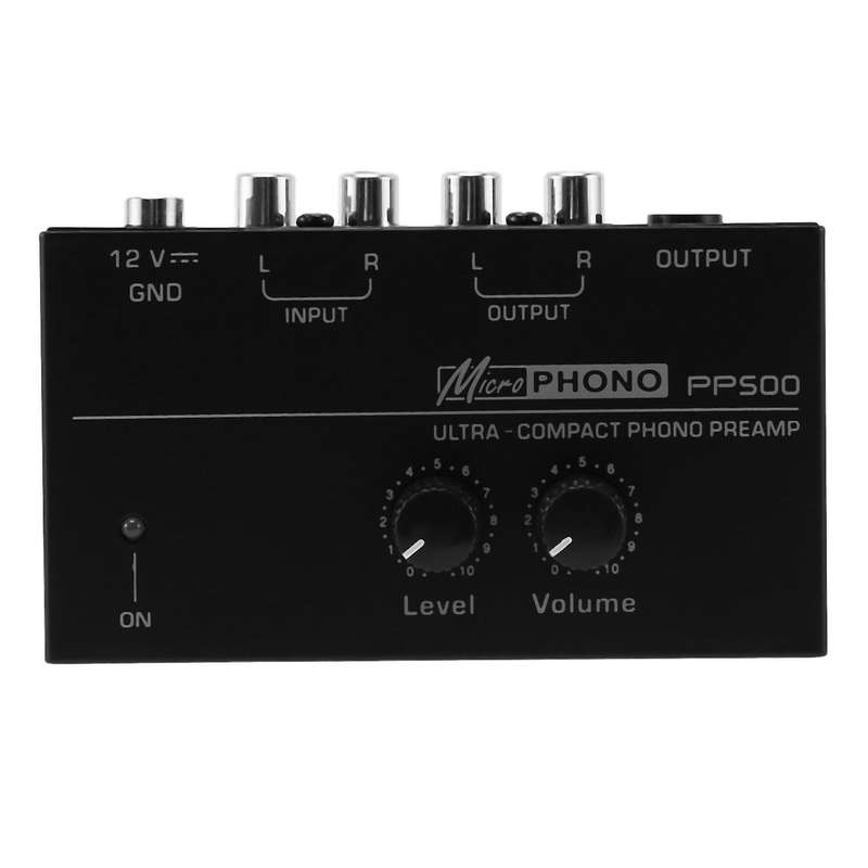 Pp500 Ultra-compact Phono Preamp 1/4 Inch Output Interfaces,eu Plug