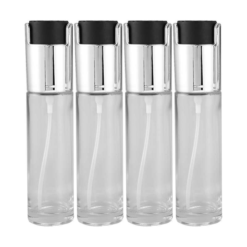 4pcs Kitchen Cook Oil Spray Empty Bottle Vinegar Bottle Oil Dispenser