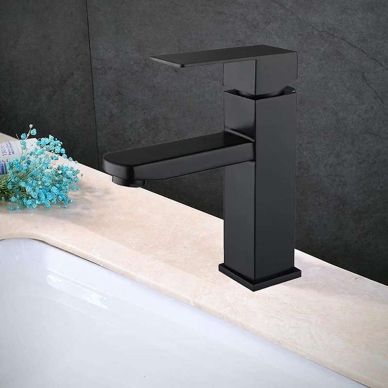 Black Bathroom Sink Faucet,for Bathrom Sink, with Water Supply Hoses