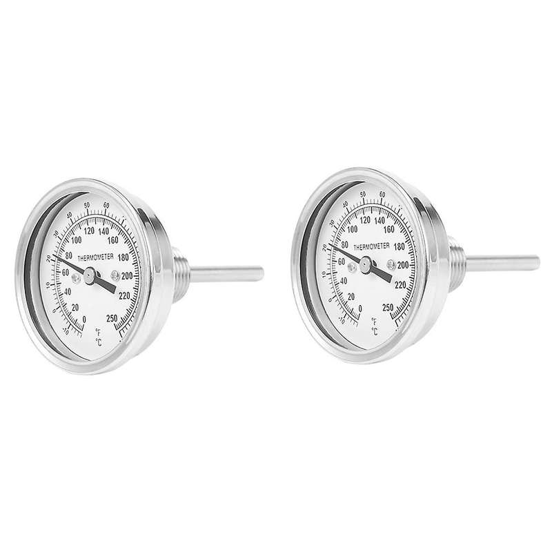 Oven F/c Stainless Steel Bbq Smoker Pit Grill Thermometer Temp Gauge