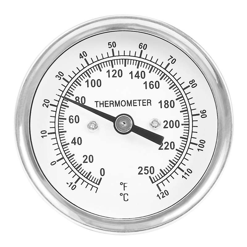 Oven F/c Stainless Steel Bbq Smoker Pit Grill Thermometer Temp Gauge