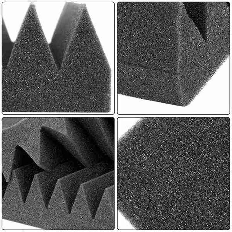 12 Pieces Acoustic Foam Panel Self-adhesive,acoustic Foam Panel