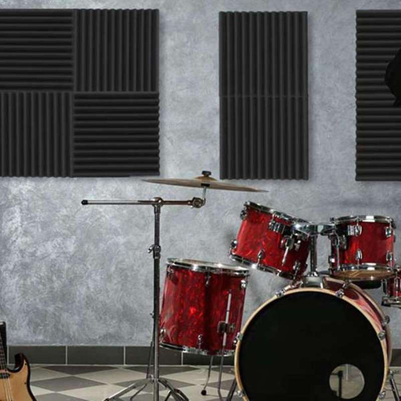 12 Pieces Acoustic Foam Panel Self-adhesive,acoustic Foam Panel