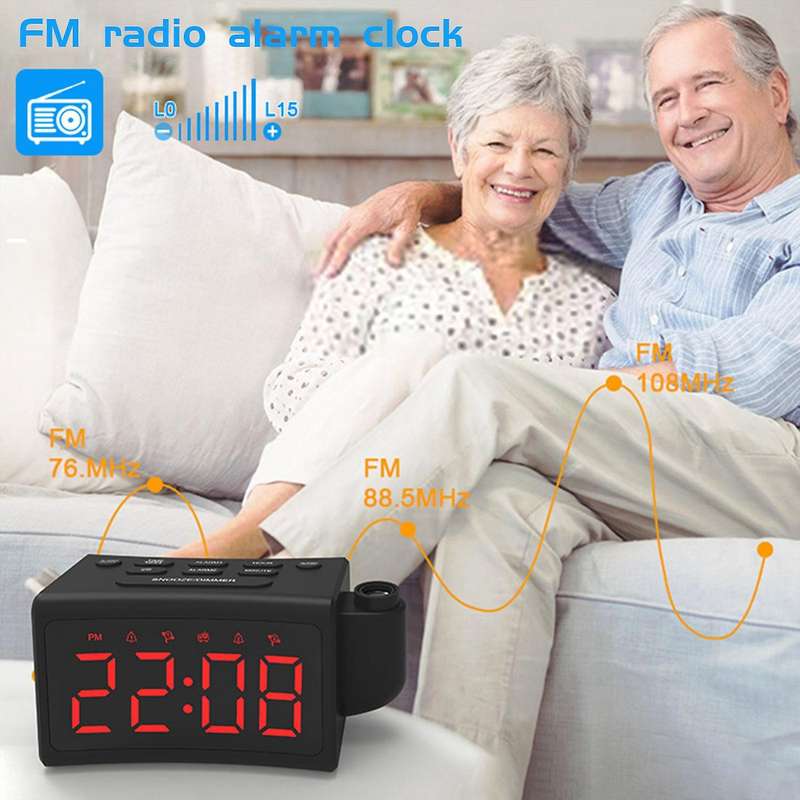Fm Radio Led Digital Smart Alarm Clock Electronic Desktop Clocks