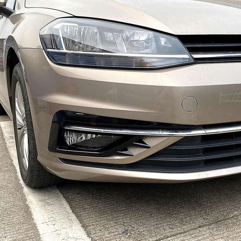 Glossy Black Eyebrow Eyelid Trim Cover For-vw Golf 7.5 Mk7.5