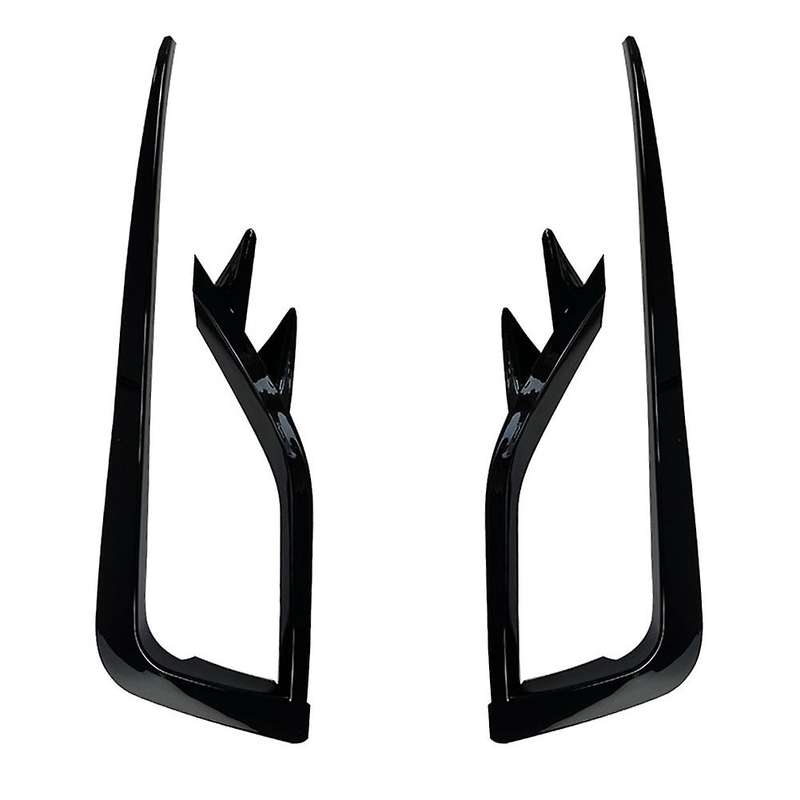 Glossy Black Eyebrow Eyelid Trim Cover For-vw Golf 7.5 Mk7.5