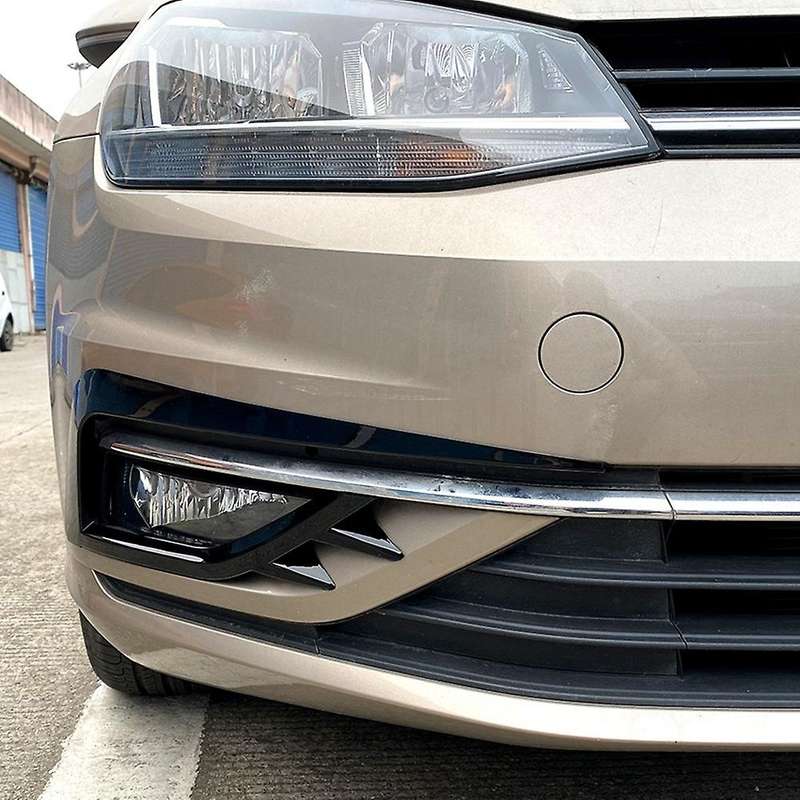 Glossy Black Eyebrow Eyelid Trim Cover For-vw Golf 7.5 Mk7.5