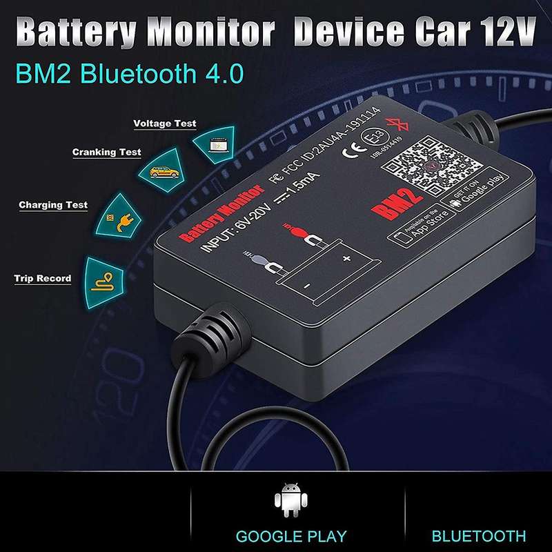 Bluetooth Bm2 12v Battery Monitor for Android Ios Phone