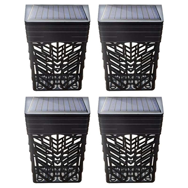 Solar Fence Lights,warm White and Rgb Solar Deck Lights