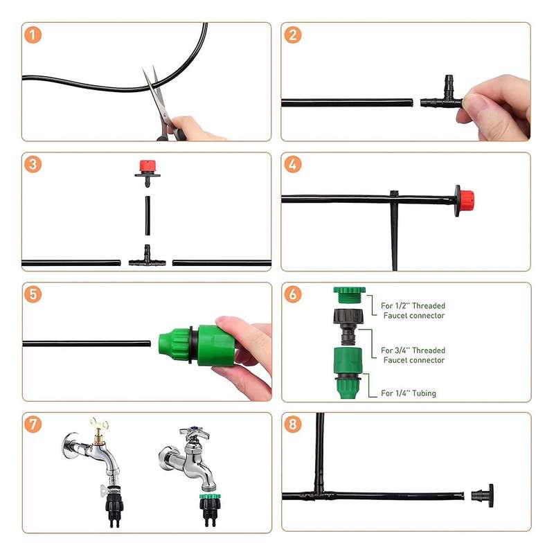 Mini Drip Irrigation Kit, 30 M Garden Drip Irrigation Watering System