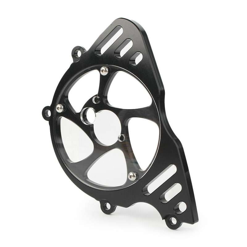 Moto Front Sprocket Left Side Chain Guard Cover Protection Dark Grey