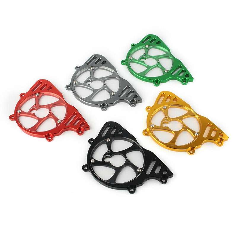 Moto Front Sprocket Left Side Chain Guard Cover Protection Dark Grey