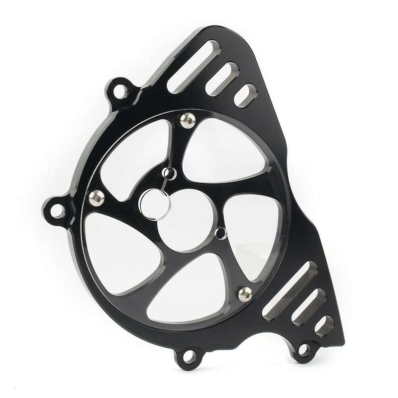 Moto Front Sprocket Left Side Chain Guard Cover Protection Dark Grey