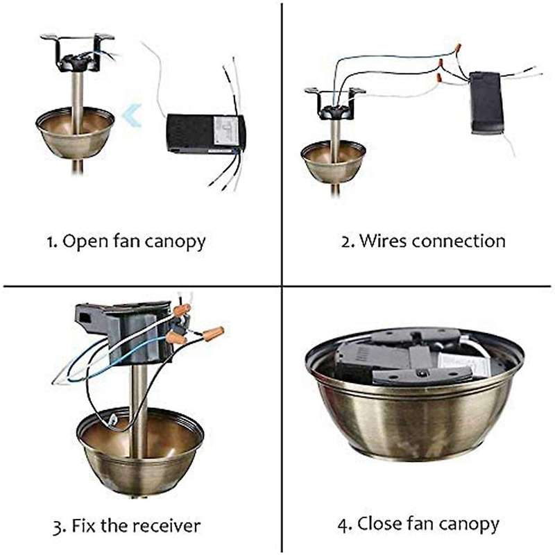 Smart Switch Ceiling Fan & Light Remote Control Kit, for Alexa Google