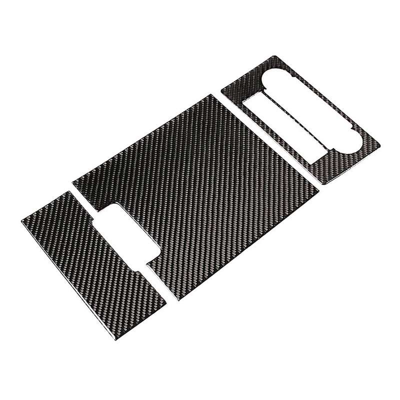 Car Soft Carbon Fiber Anti-kick Rear Exhaust Vents Cover Trim