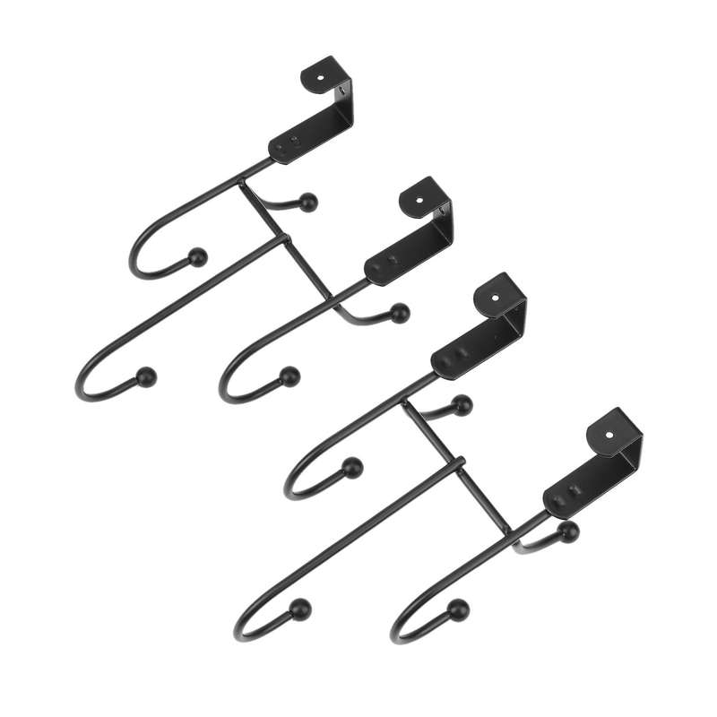 4pcs Wrought Iron Wall Clothes Hanger Hook Home Decoration B