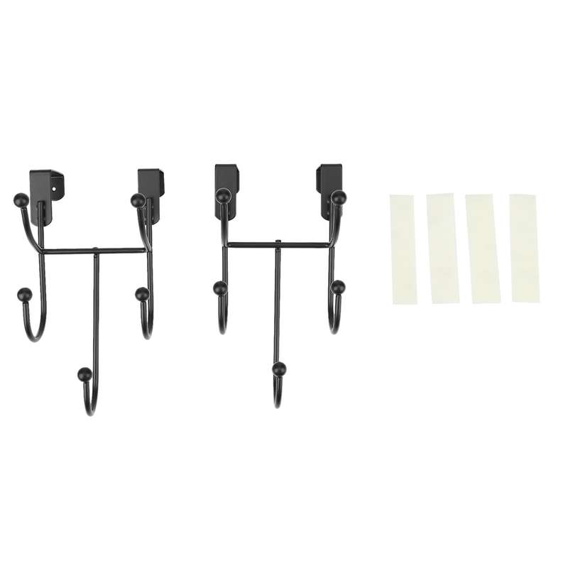 4pcs Wrought Iron Wall Clothes Hanger Hook Home Decoration B