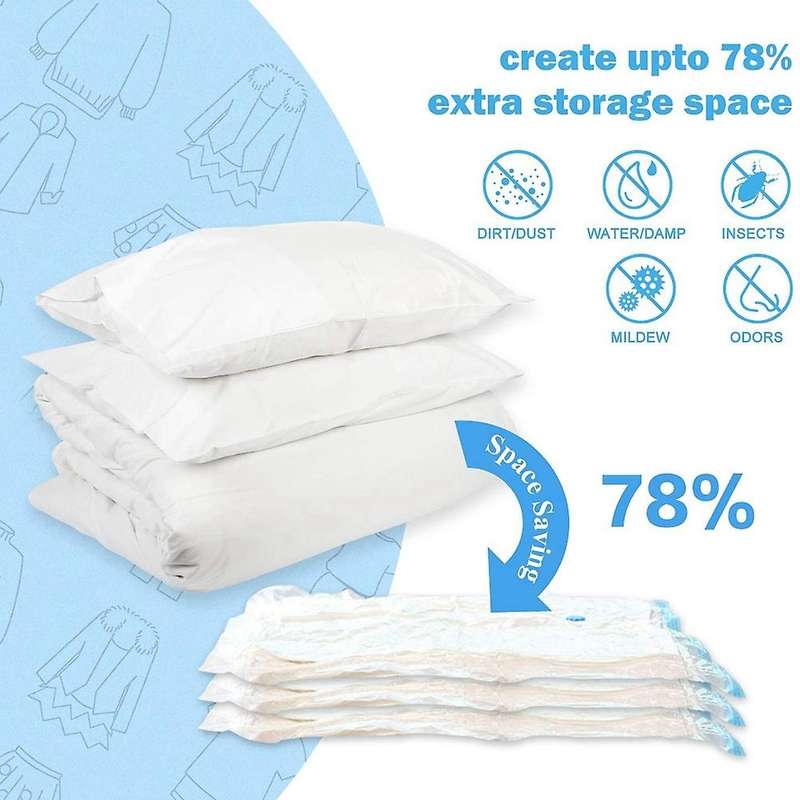 Vacuum Storage Bag 5 Xxl(120 X 80)+5 M Compactor Xxl Vacuum Bag