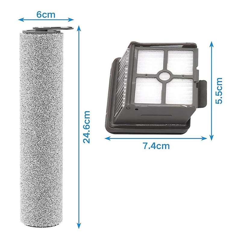 Hepa Filter and Brush Roller for Dreame H11/h11 Max Vacuum Cleaner