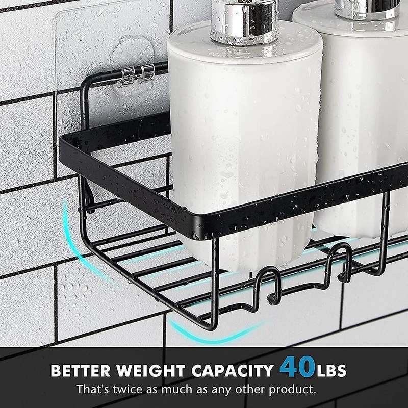 Shower Shelf Organizer (2 Pack),no Drilling Wall Mount Shower Storage