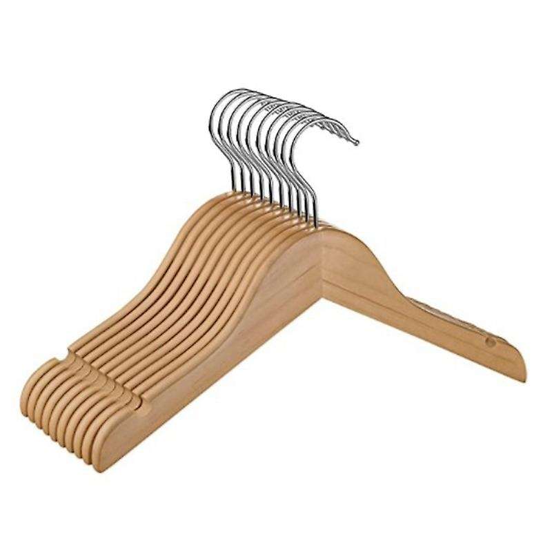 Wooden Children's Hangers (10 Pack) Smooth and Durable Wooden Baby