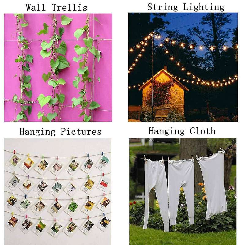 Garden Wire/picture Wire/wire Trellis Kit,30m Heavy Duty
