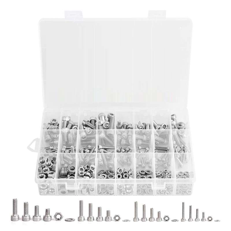 520pcs Boxed Stainless Steel Hexagon Socket Bolts M3/m4/m5/m6 Bolts