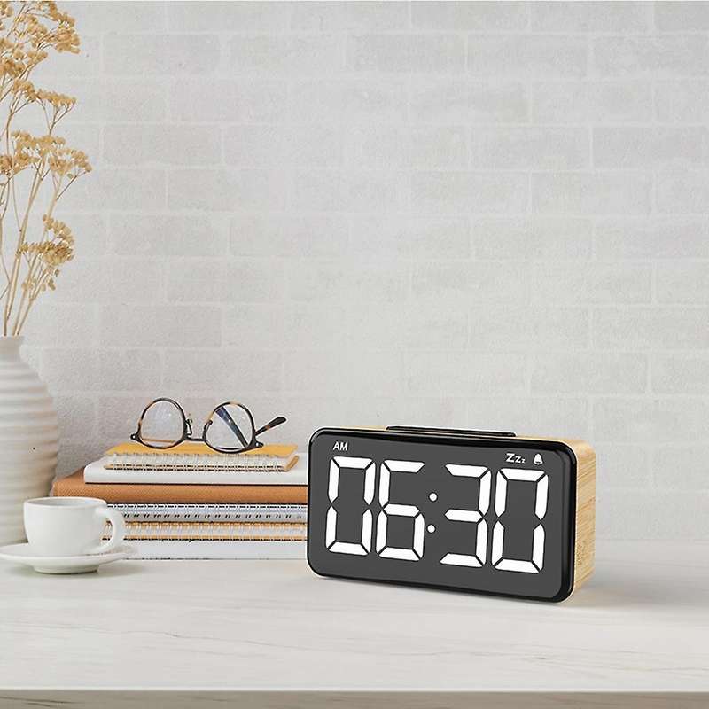 Digital Alarm Clock, Digital Clock with 6-inch Led Display(eu Plug)